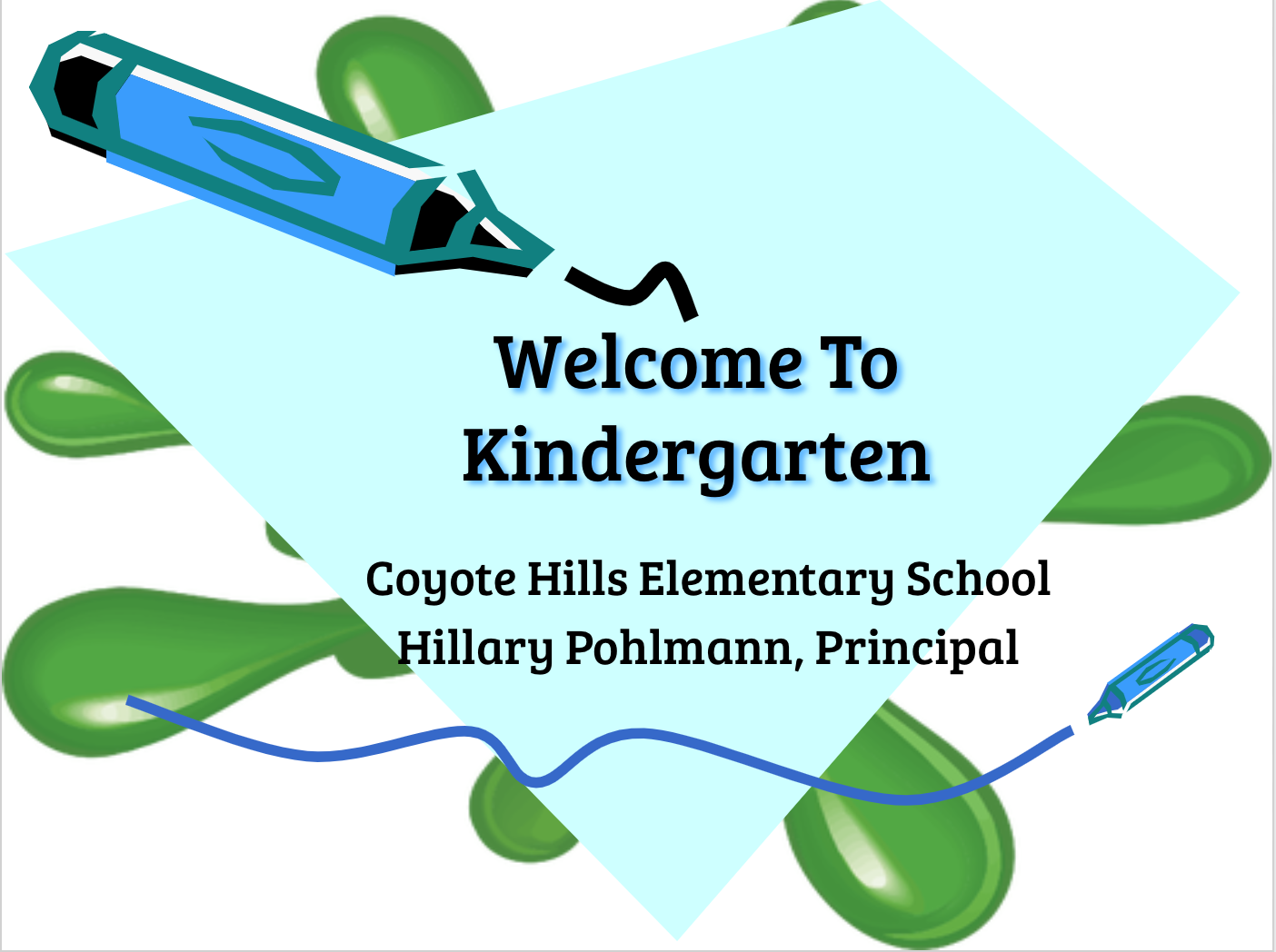 Kindergarten Welcome 